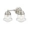 Z-Lite Vaughn 2 Light Vanity, Brushed Nickel And Clear Seedy 736-2V-BN - alternate 2